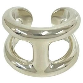 Anillo Hermès Osmos GM Plata Plata