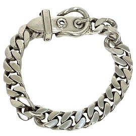 Hermès Bracciale Hermes Vintage Boucles Sellier PM Argento