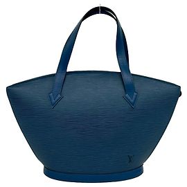 Borsa Louis Vuitton Vintage Saint Jacques in pelle Epi Blu