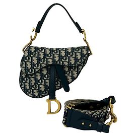 Borsa Saddle blu navy Christian Dior Blu navy