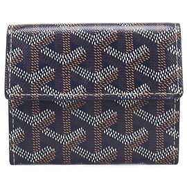 Goyard Marigny Bi-fold Wallet Navy blue