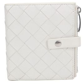 Bottega Veneta Bi-Fold Wallet White