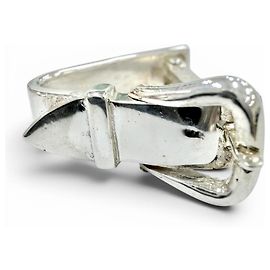 Hermès Hermes Vintage 1970s Ceinture SV800 Scarf Ring Argento