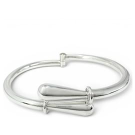 Tiffany & Co. Mexican Hinge Silver Bangle Silvery