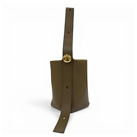 Bolsa Bucket Pebble Loewe Caqui