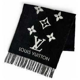 Louis Vuitton Kaschmir-Stola Braun Schwarz