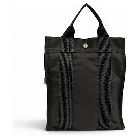 Hermès Hermes Herline Ad PM Canvas Rucksack Braun