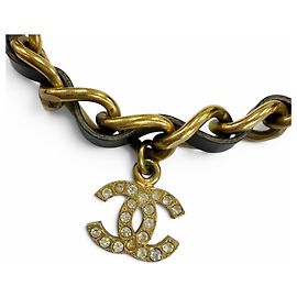 Collana Choker CHANEL Vintage 96P Nero D'oro