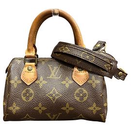 Bolsa de Ombro Louis Vuitton Mini Speedy Marrom