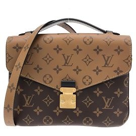 Louis Vuitton Monogram Reverse Pochette Métis MM Marrone