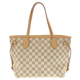 Borsa Louis Vuitton Damier Azur Neverfull PM Blu