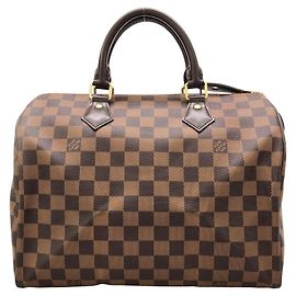 Bolsa Boston Louis Vuitton Damier Speedy Damier ebene