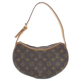 Borsa a tracolla Louis Vuitton Monogram Pochette Croissant Marrone