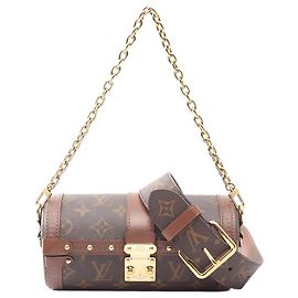 Baú Papillon Louis Vuitton Marrom Monogram Marrom
