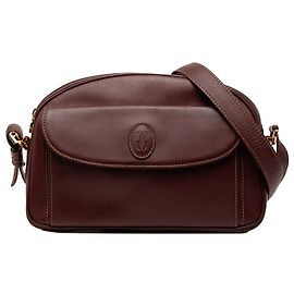Bolsa transversal Must De Cartier em couro vermelho Vermelho Bordeaux