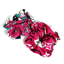 Set di scrunchie in seta multicolore Louis Vuitton Multicolore