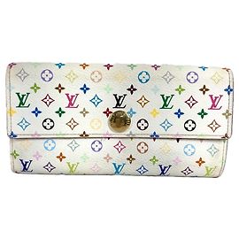 Carteira longa Louis Vuitton Monogram Multicolor Branco Multicor