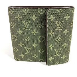 Louis Vuitton Khaki Tri-fold Wallet Khaki