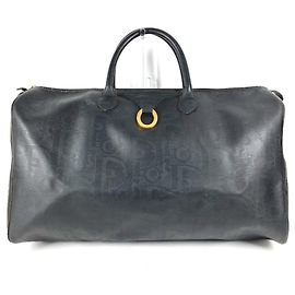 Borsa Christian Dior Vintage Trotter Logo Nero