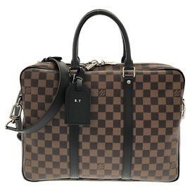 Sac à main Louis Vuitton Damier Porte Documents Voyage PM Damier ebène