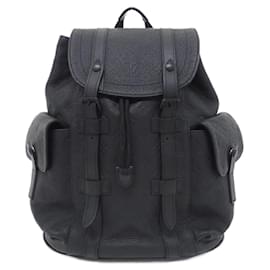 Louis Vuitton Taurillon Monogram Christopher PM Backpack Black