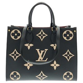 Bolsa Louis Vuitton Bicolor Monogram Empreinte OnTheGo MM Preto Bege