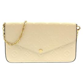 Louis Vuitton Monogram Empreinte Pochette Felicie Branco