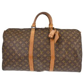 Louis Vuitton Keepall Bandouliere Monogram Canvas 55 Marrom