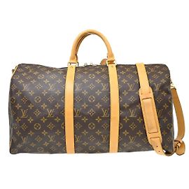 Louis Vuitton Keepall Bandouliere Monogram Canvas 50 Brown
