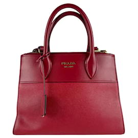 Prada Red Leather Handbag Red