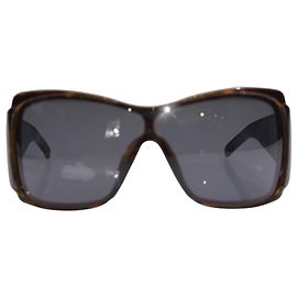 Christian Dior Stripes 1 Schildpatt Sonnenbrille Braun Dunkelbraun