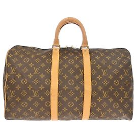 Louis Vuitton Keepall Bag Monogram Canvas 45 Brown