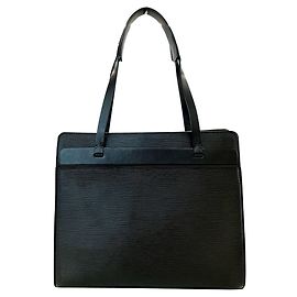Borsa in pelle Epi Louis Vuitton - Croisette PM Noir Nero