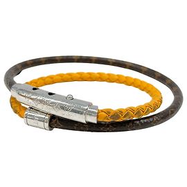 Bracelet Charm Louis Vuitton en jaune safran Doré Jaune