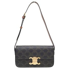 Céline NOVA BOLSA CELINE CLAUDE CANVAS TRIOMPHE 194142CUZ Marrom