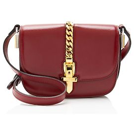 Borsa a tracolla mini Sylvie 1969 in pelle Gucci Rosso