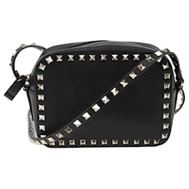 Valentino Garavani Petit sac bandoulière Rockstud Camera Noir