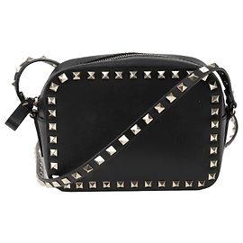 Valentino Garavani Borsa a tracolla piccola Rockstud Camera Nero