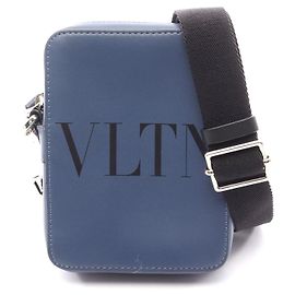 Piccola borsa a tracolla in pelle Valentino Garavani Blu