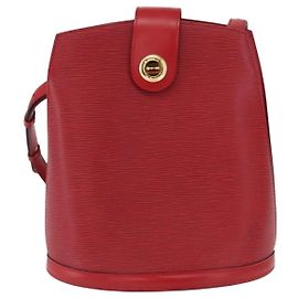 Bolsa de ombro Louis Vuitton Cluny em couro Epi Vermelho