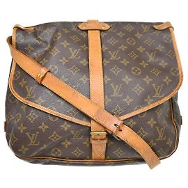 Bolsa Louis Vuitton Saumur em Canvas Monogram 35 Marrom