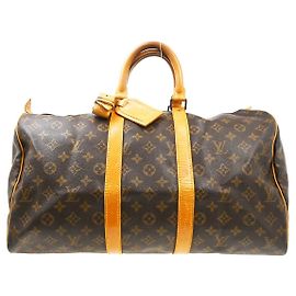 Louis Vuitton Keepall Bag Monogram Canvas 45 Brown