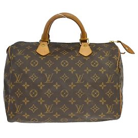 Bolsa Louis Vuitton Speedy Monogram Canvas 30 Marrom