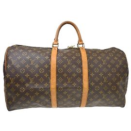 Louis Vuitton Keepall Bag Monogram Canvas 55 Brown