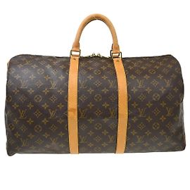 Louis Vuitton Keepall Bag Monogram Canvas 50 Brown
