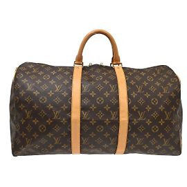 Louis Vuitton Keepall Bag Monogram Canvas 50 Brown