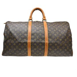 Louis Vuitton Keepall Monogram Canvas 55 Marrom