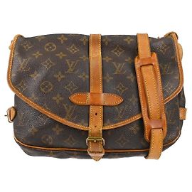Louis Vuitton Saumur Monogram Canvas 30 Marrom