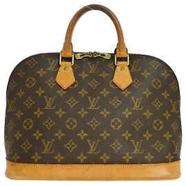 Louis Vuitton Alma Monogram Canvas PM Castaño
