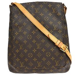 Louis Vuitton Musette Salsa Handbag Monogram Canvas GM Brown